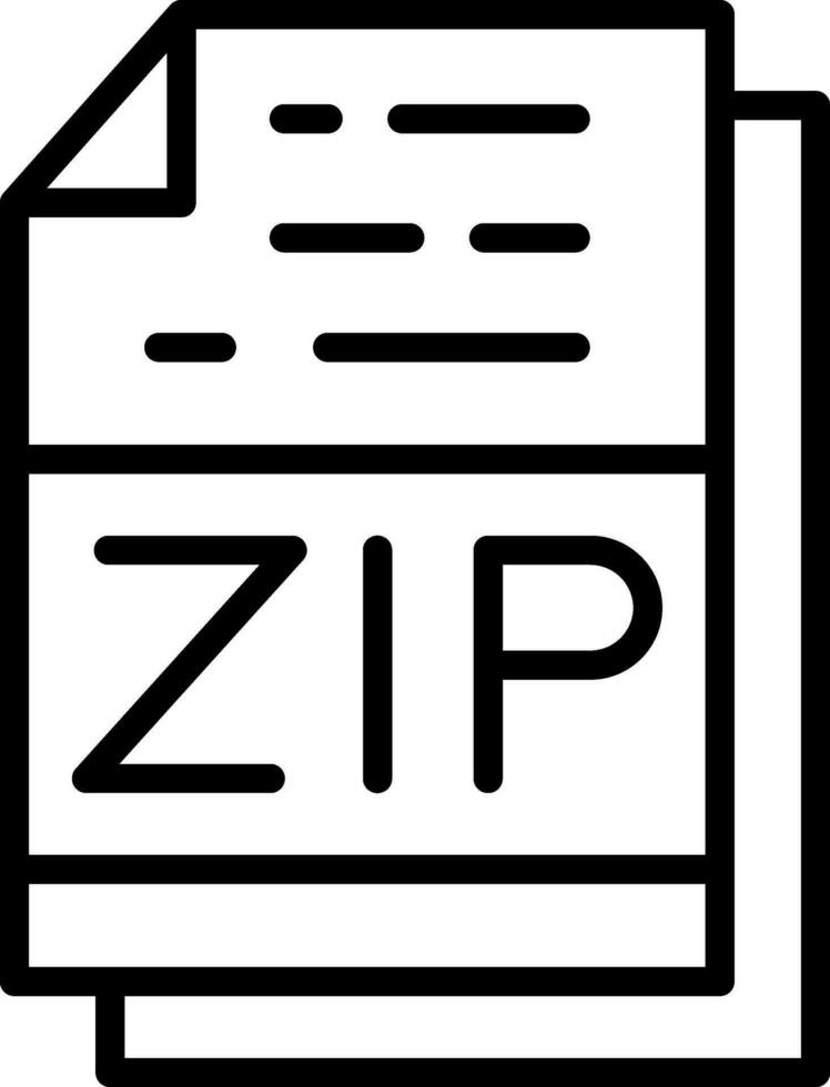 Zip Vector Icon Design