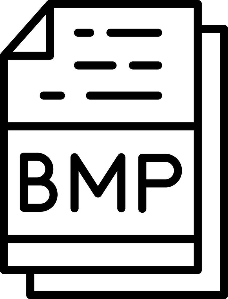 Bmp File Format Vector Icon Design