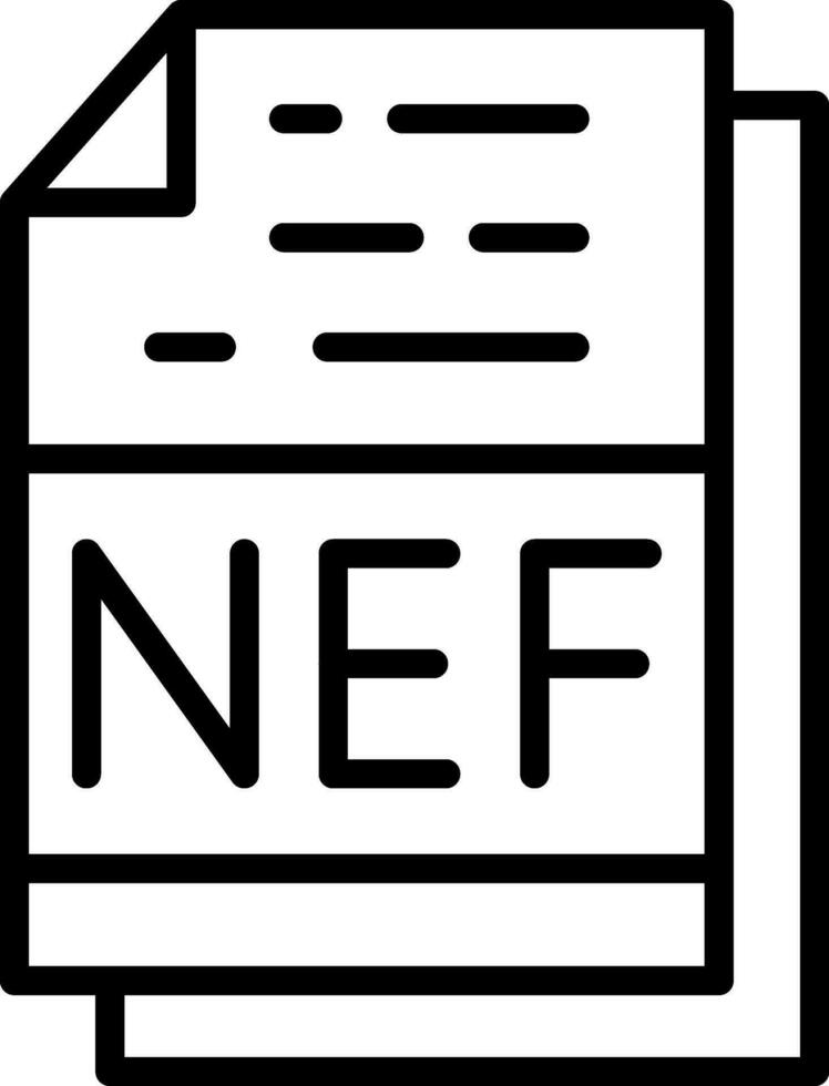 nef vector icono diseño