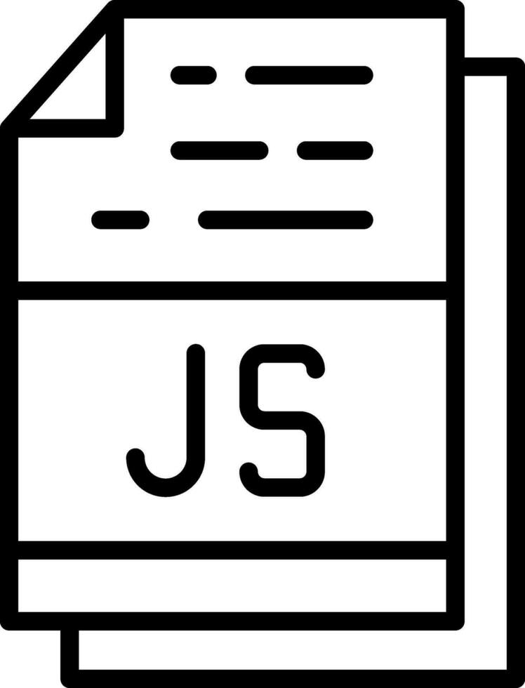 Js File Format Vector Icon Design