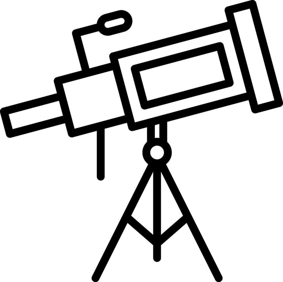 telescópico vector icono diseño