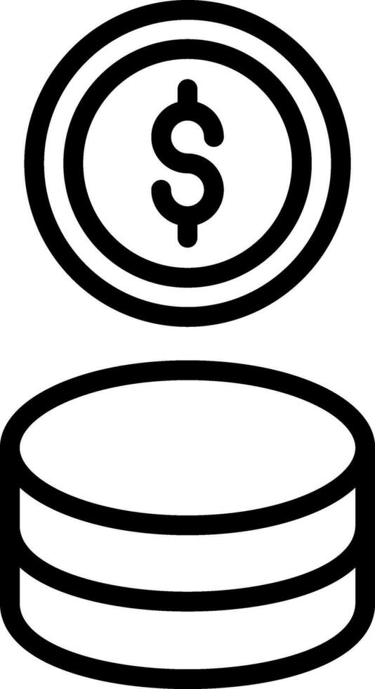 Coin Vector Icon Design