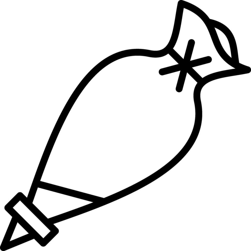Pastry bag Vector Icon Design