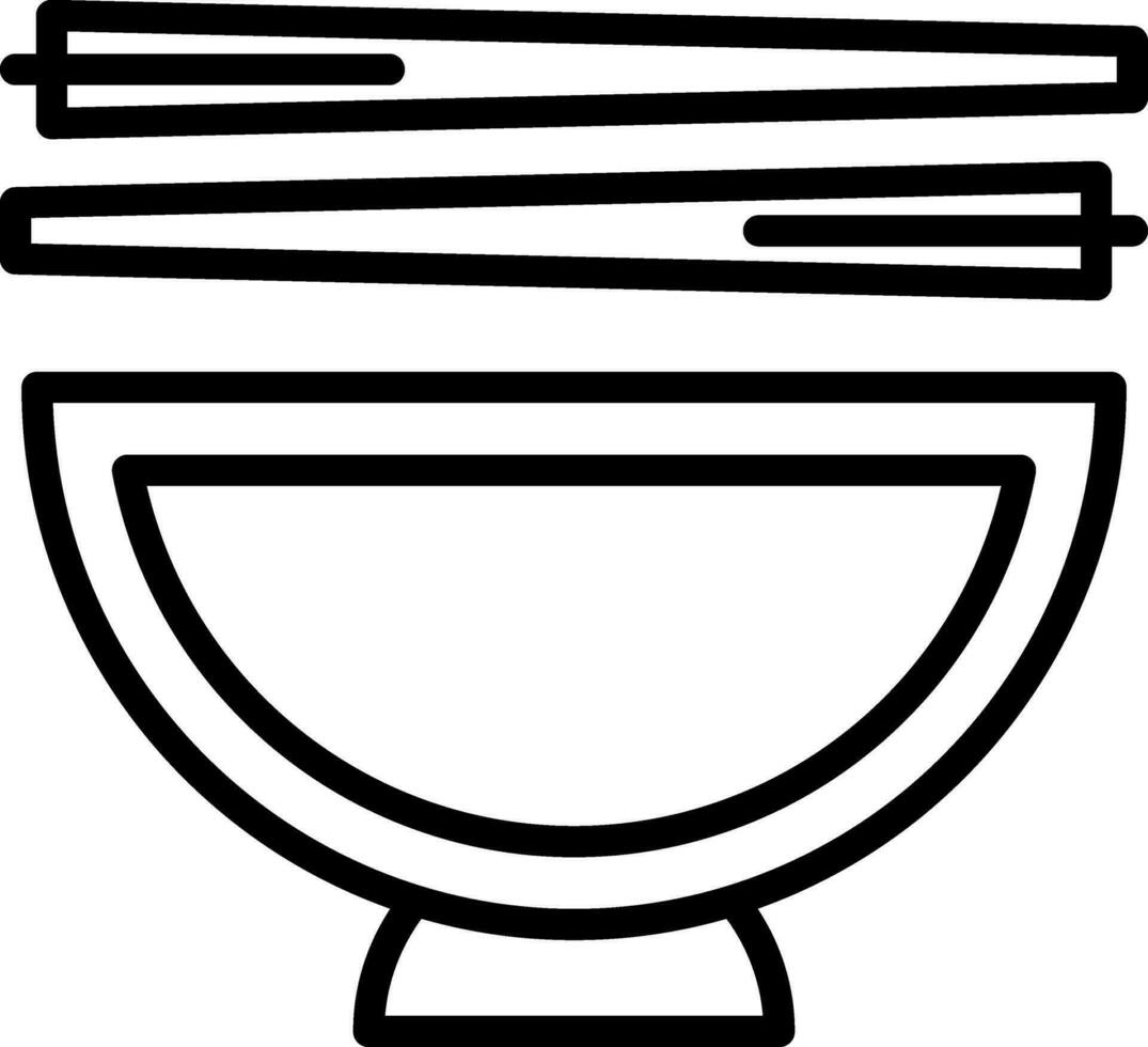 Chopsticks Vector Icon Design