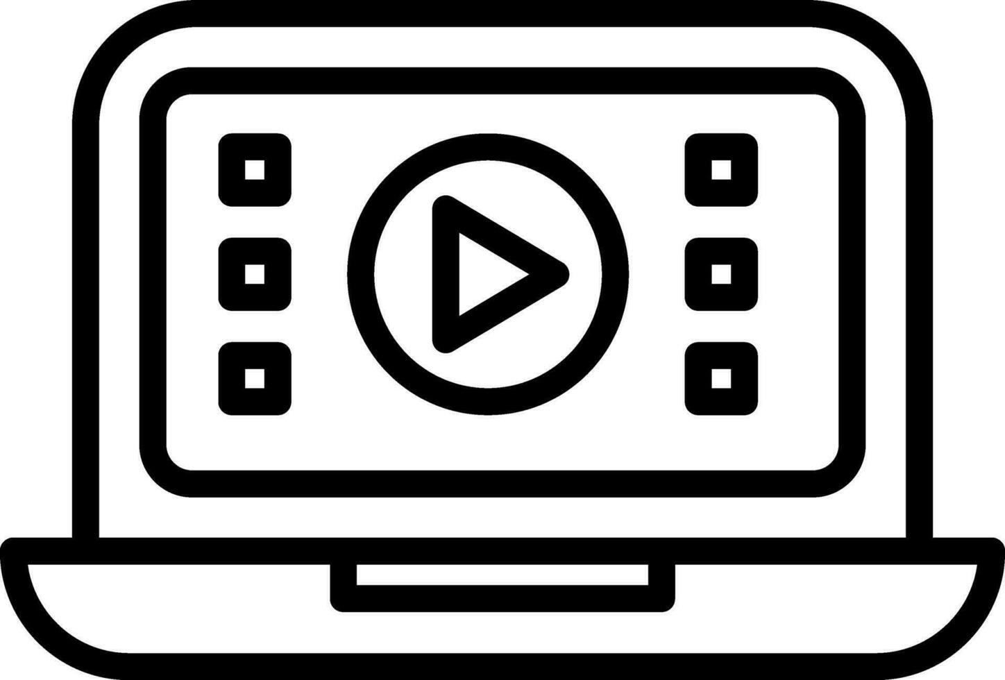 diseño de icono de vector de vídeo