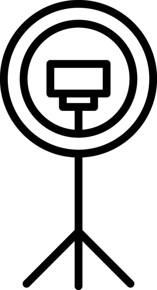 Ring light Vector Icon Design
