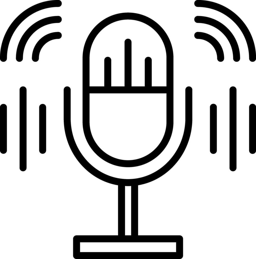 diseño de icono de vector de podcast