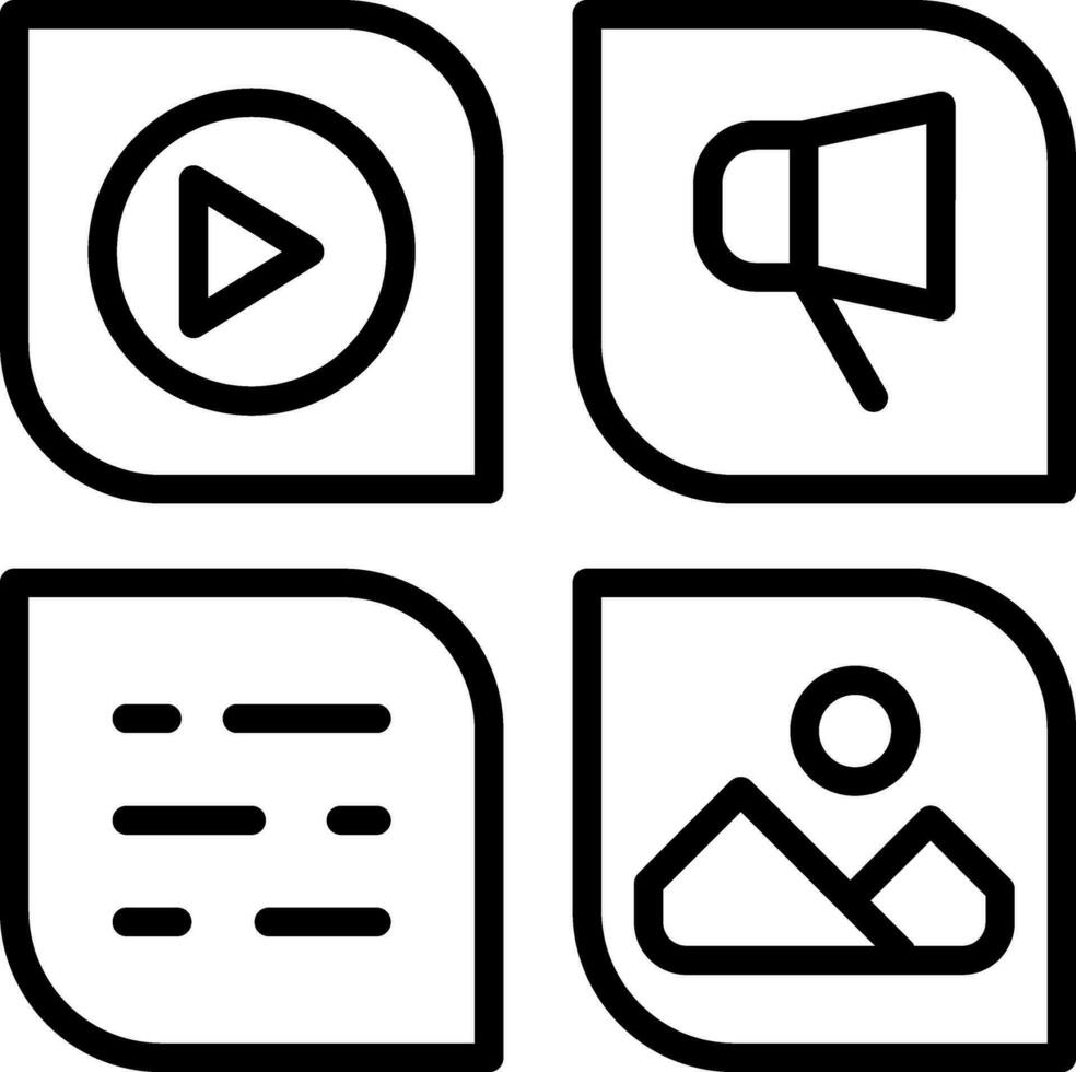 Social media Vector Icon Design