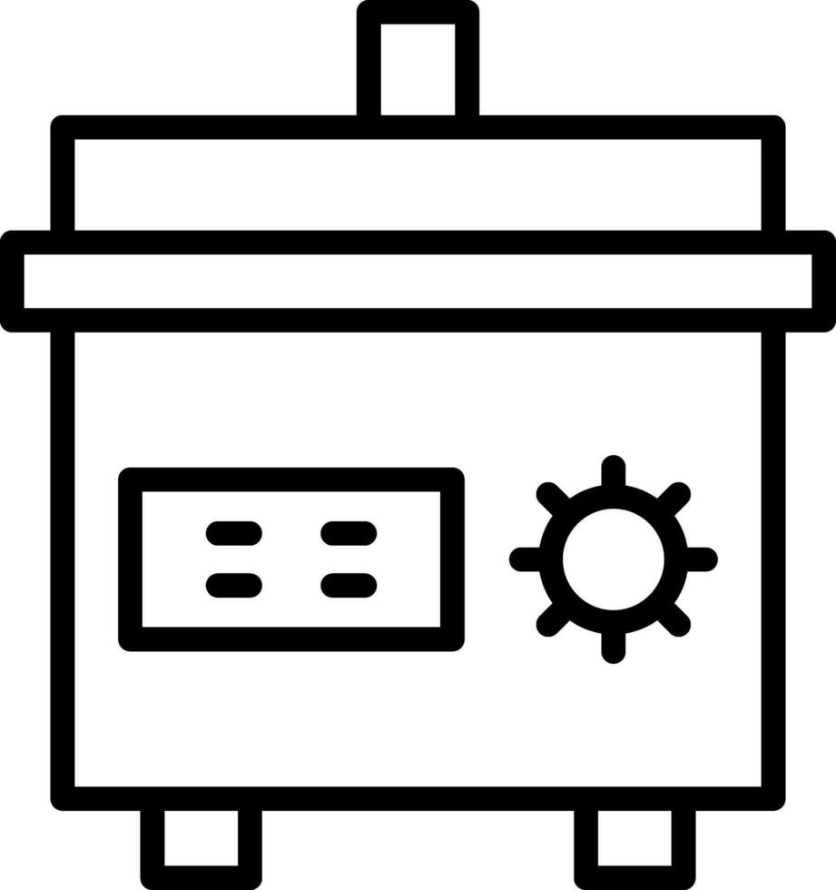 Slow cooker Vector Icon Design