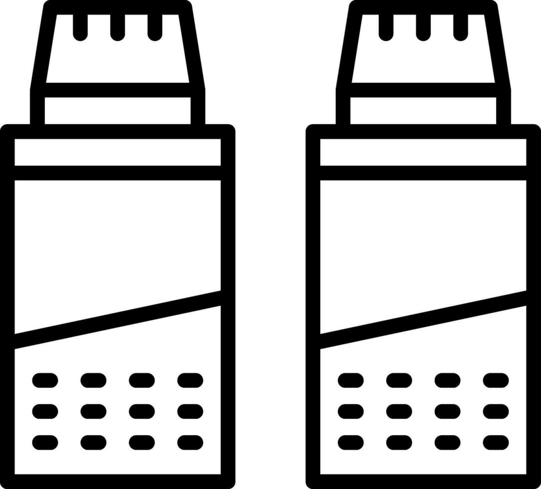 Salt and pepper Vector Icon Design