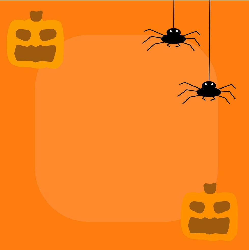 Halloween party Background template for social media post vector