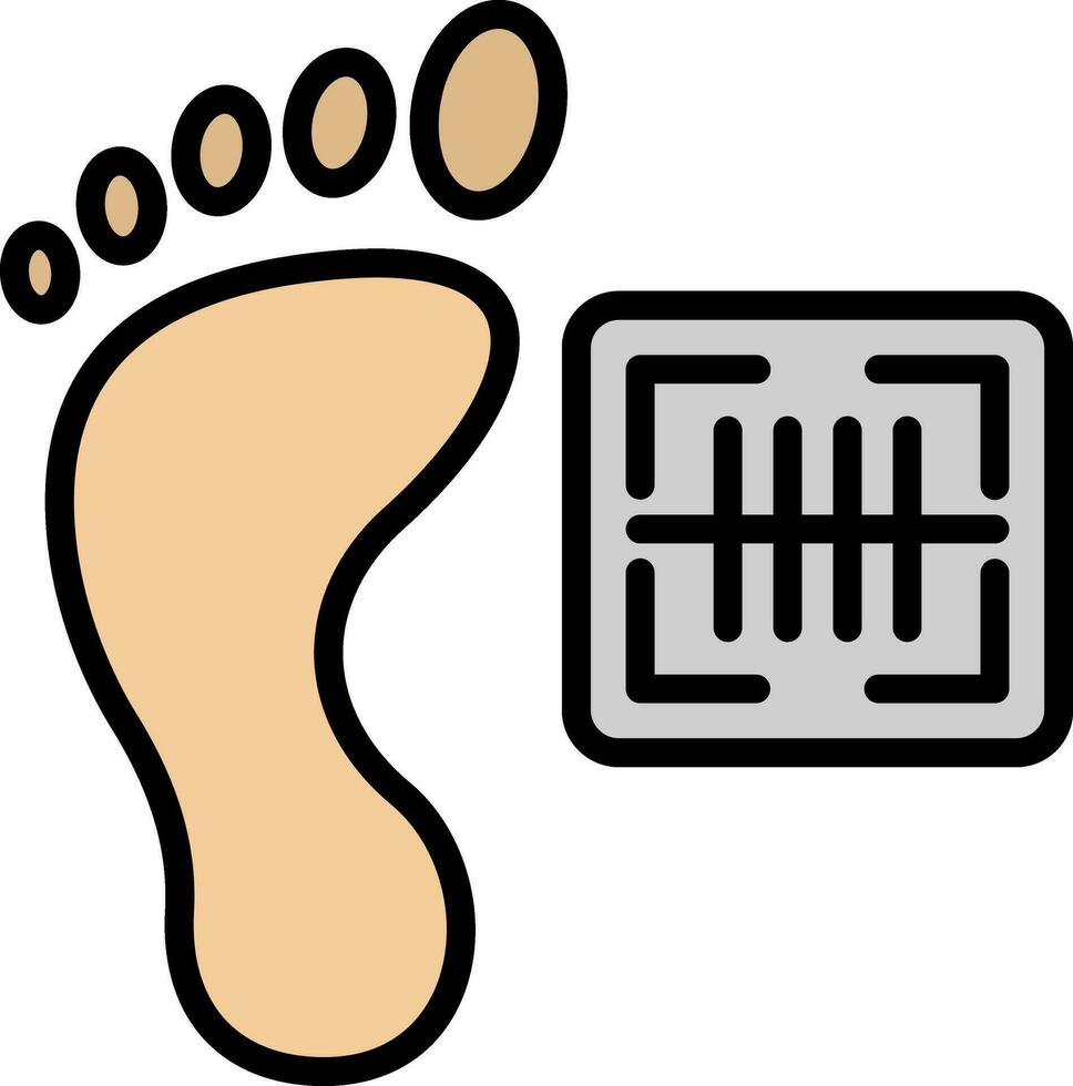 Footprint Vector Icon Design