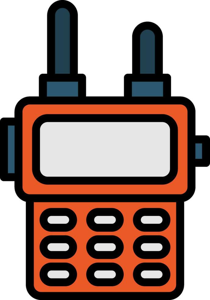 Walkie talkie Vector Icon Design