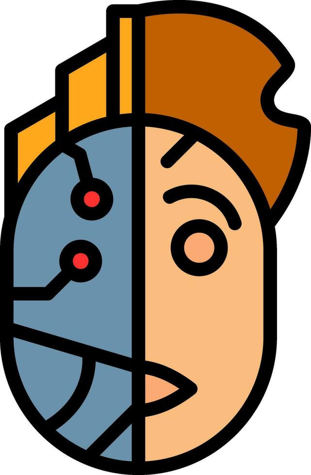 Cyborg Vector Icon Design