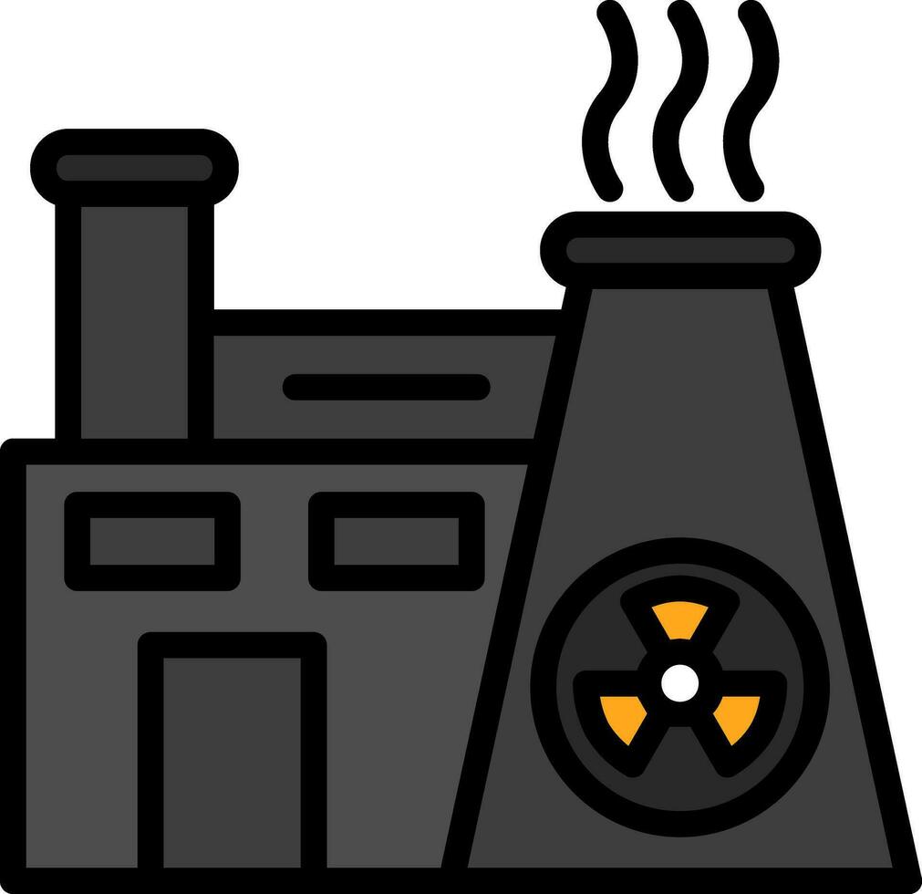 diseño de icono de vector de energía nuclear