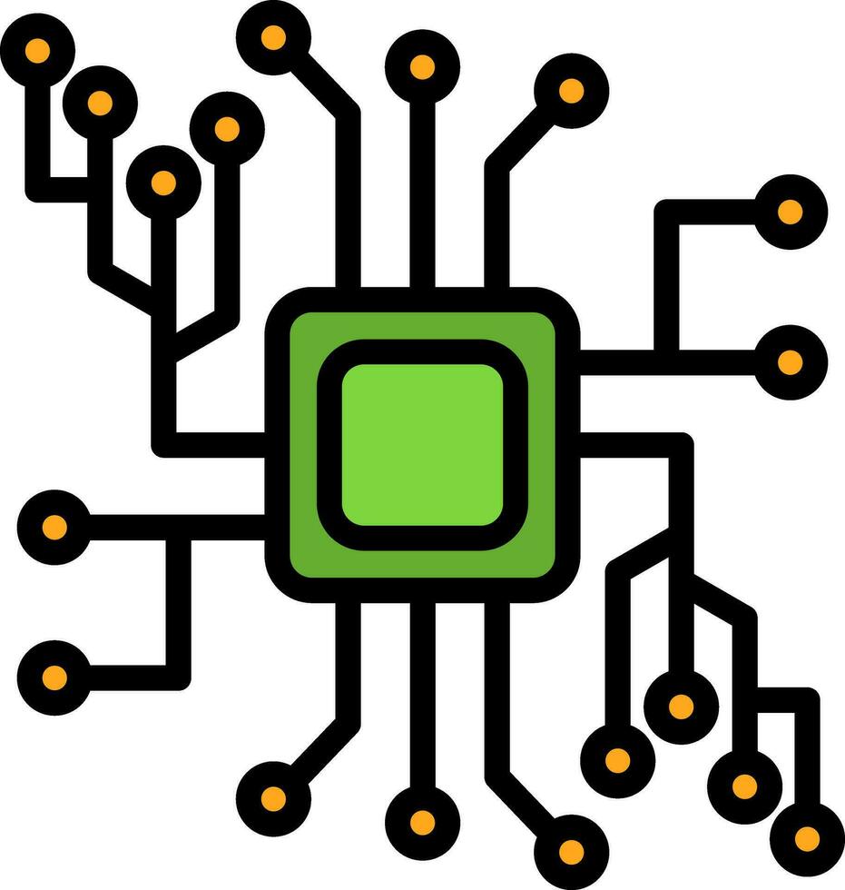 Circuits Vector Icon Design