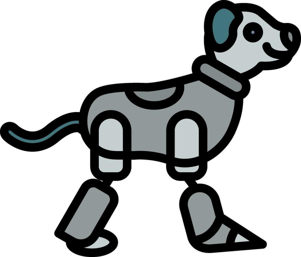 robot perro vector icono diseño