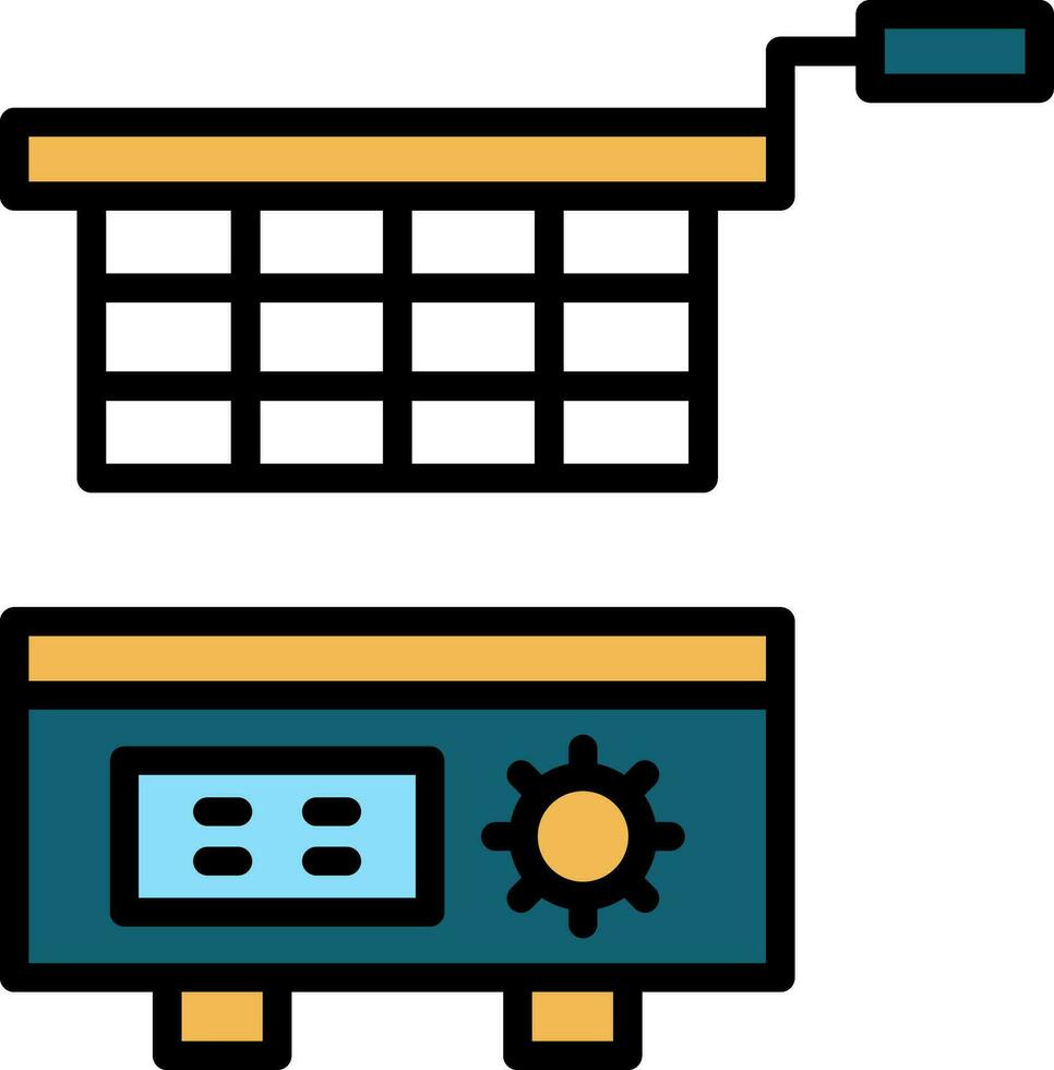 Deep fryer Vector Icon Design