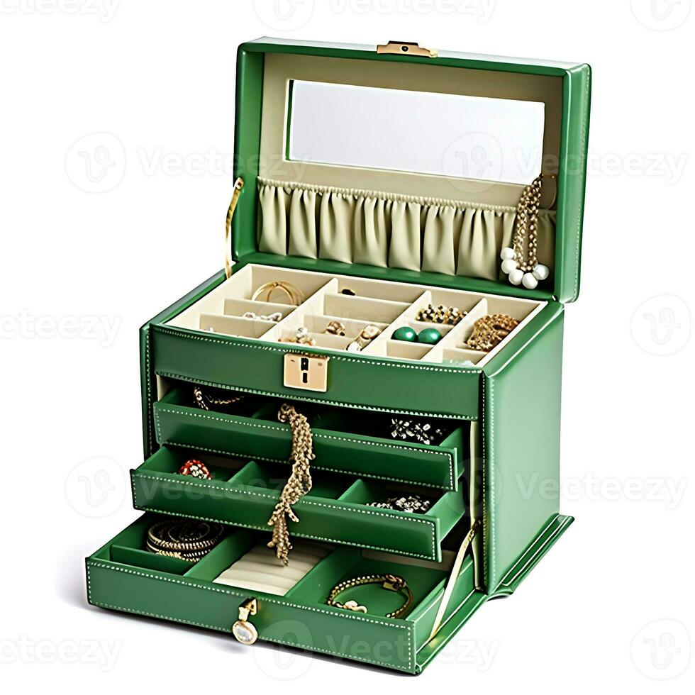 Jewelry Organizer Boxes for Women and Girls for Earring Ring Necklace Bracelets photo