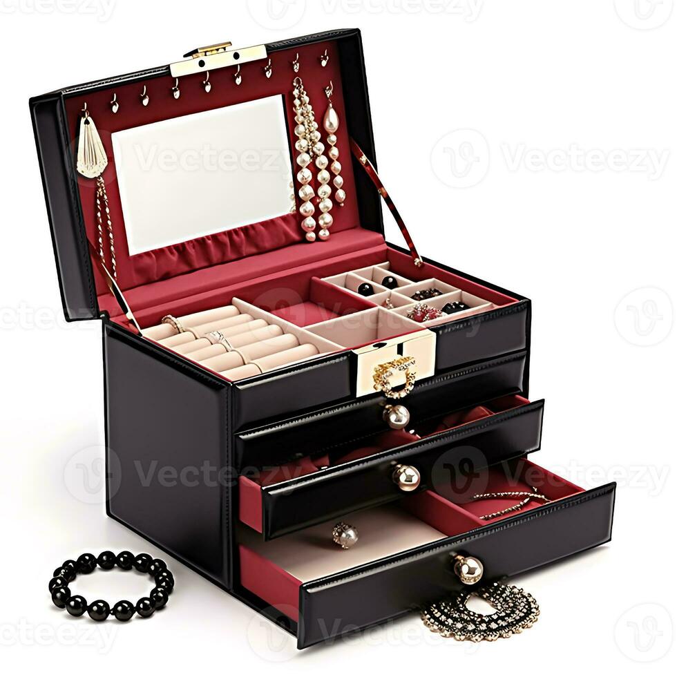 Jewelry Organizer Boxes for Women and Girls for Earring Ring Necklace Bracelets photo