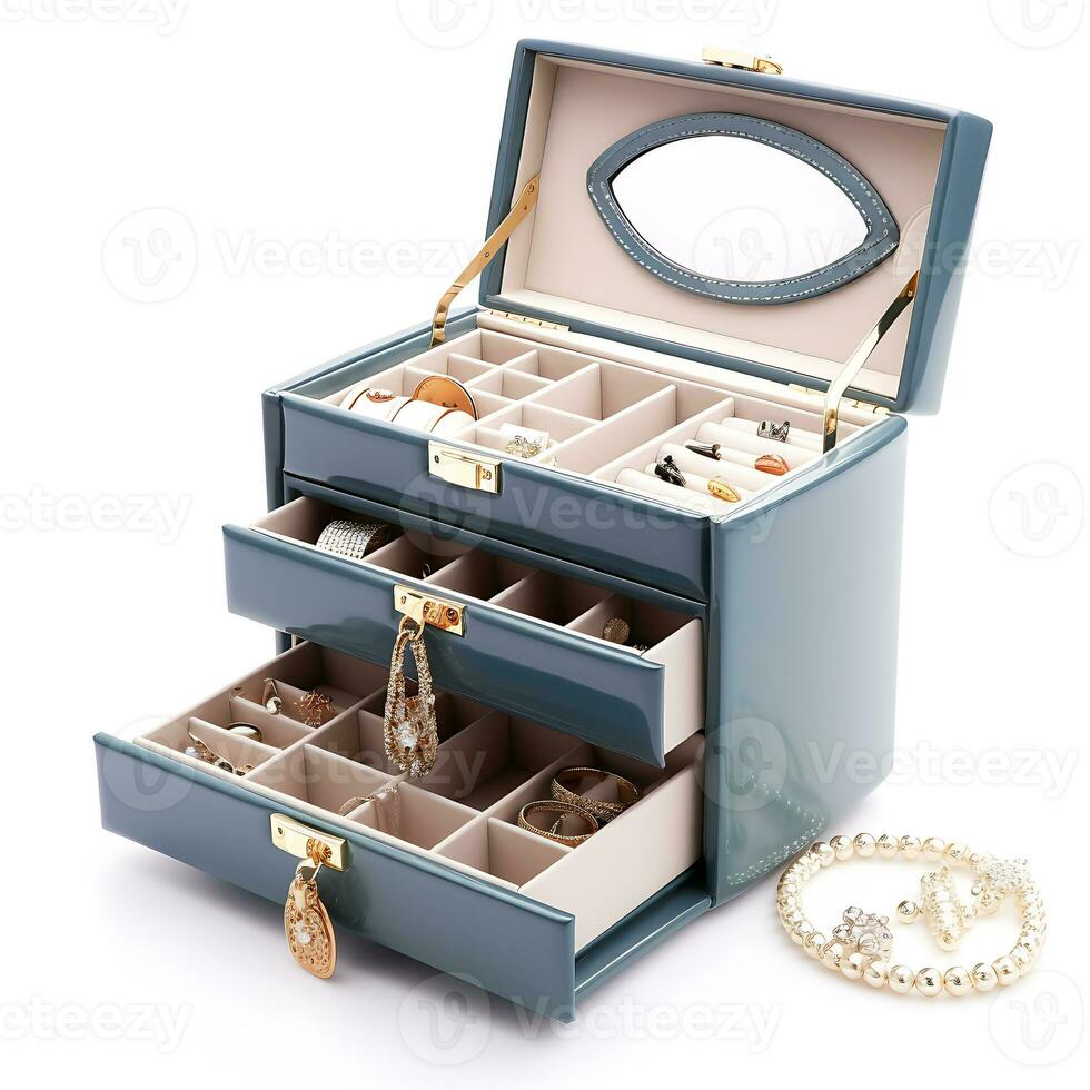 Jewelry Organizer Boxes for Women and Girls for Earring Ring Necklace Bracelets photo