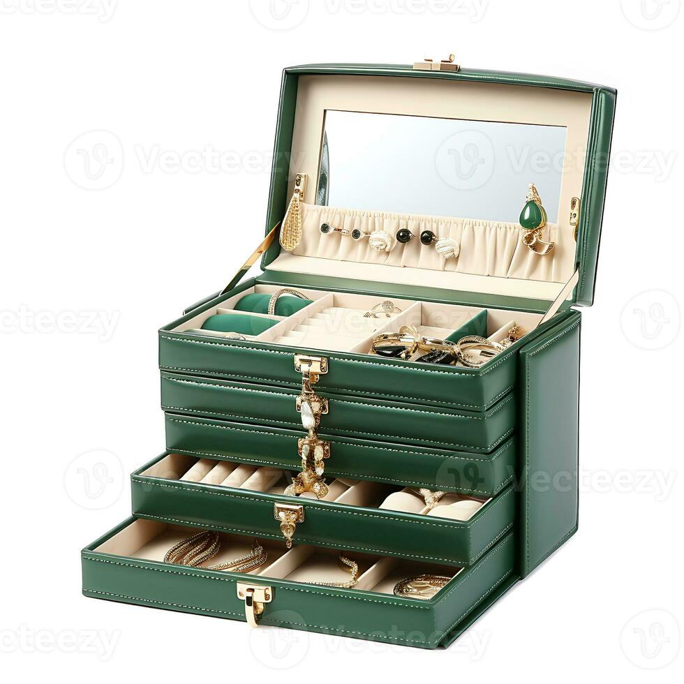 Jewelry Organizer Boxes for Women and Girls for Earring Ring Necklace Bracelets photo