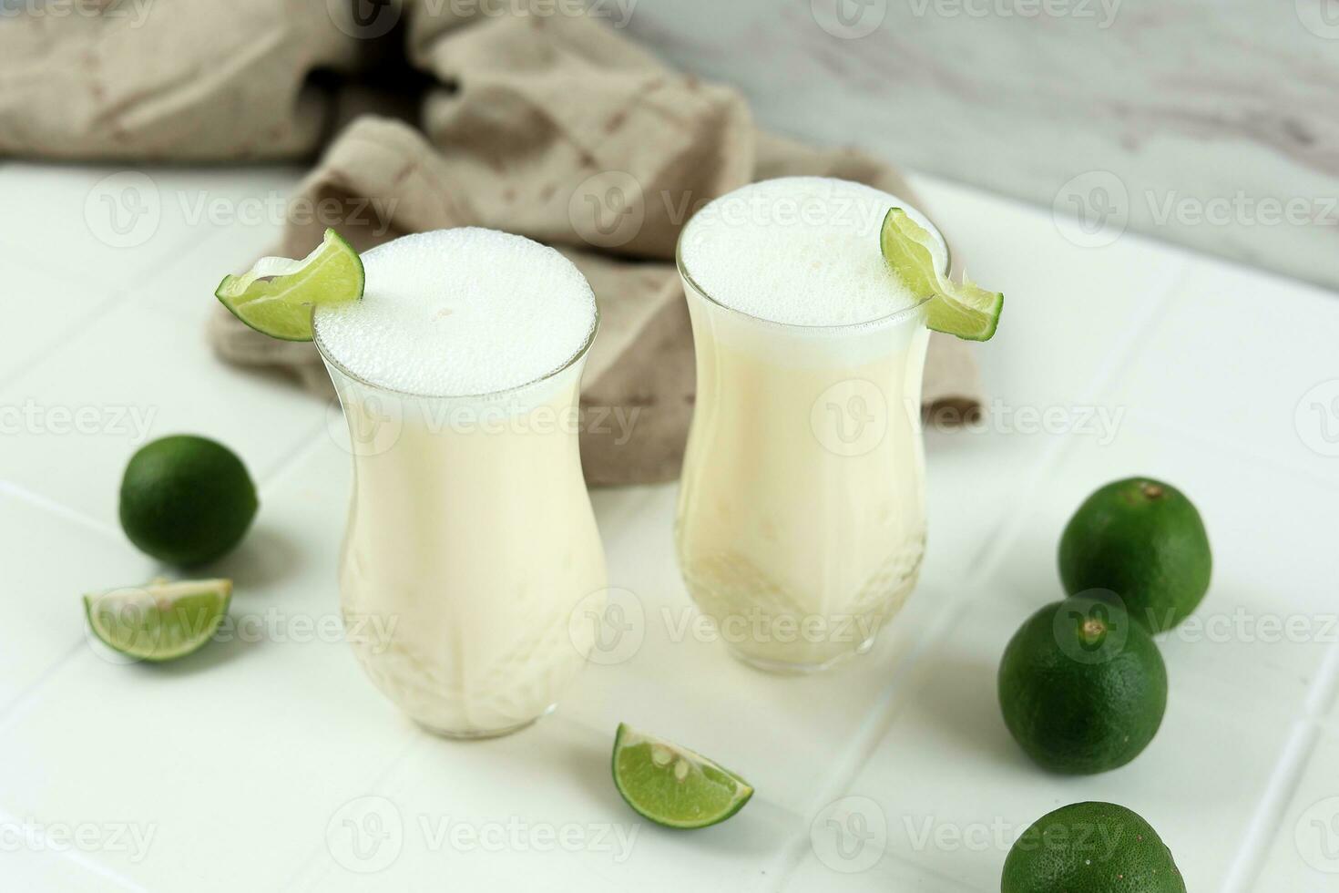 Ayran Turki Drink with Lime photo