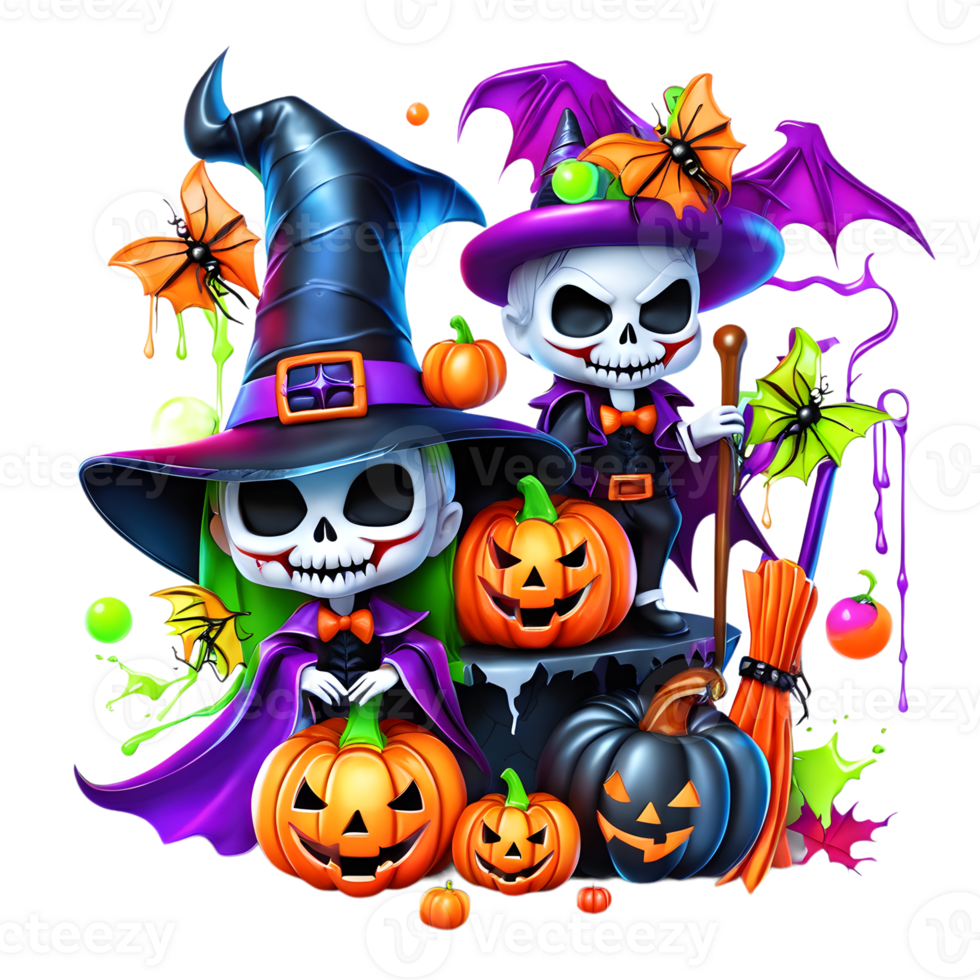 Neon Colors Happy Halloween Design, Halloween Clipart, Generative AI 28899841 PNG Neon Colors Happy Halloween Design, Halloween Clipart, Generative AI 28899841 PNG