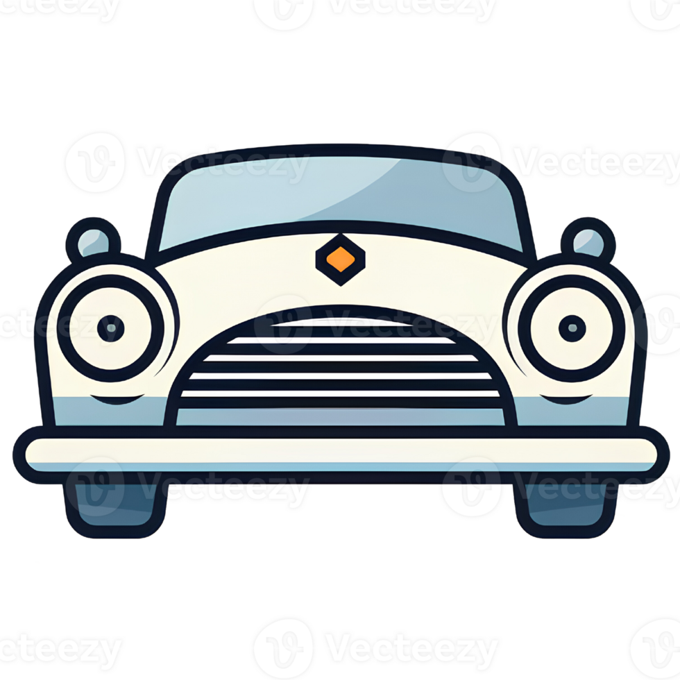 classic car cartoon ai generate png