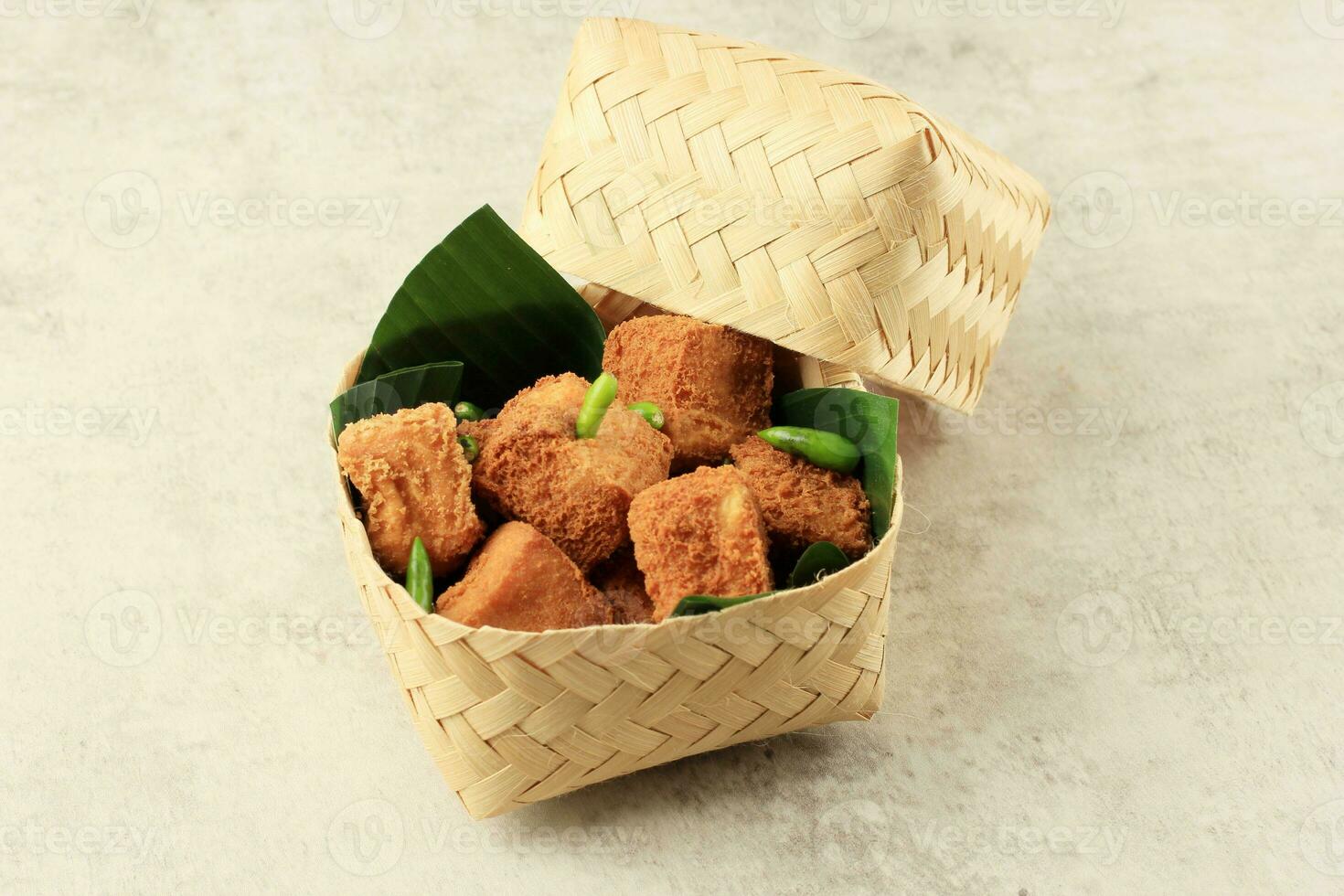 Sumedang Tofu or Tahu Sumedang, West Java Speciality Fried Tofu photo