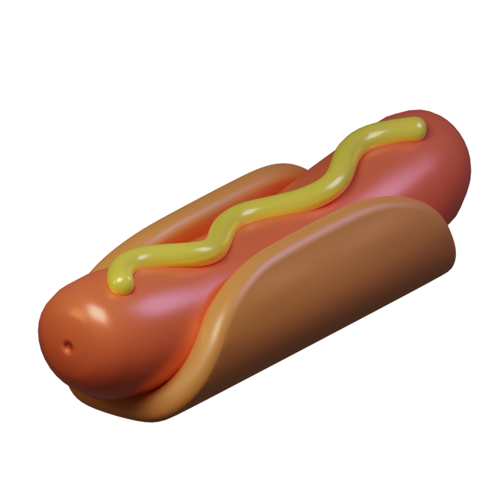 Hotdog with sauce mustard png