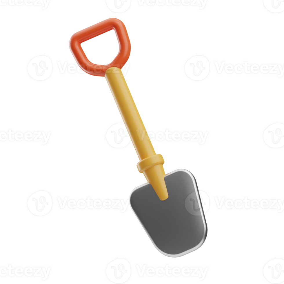 farming and harvest Shovel 3d illustration png