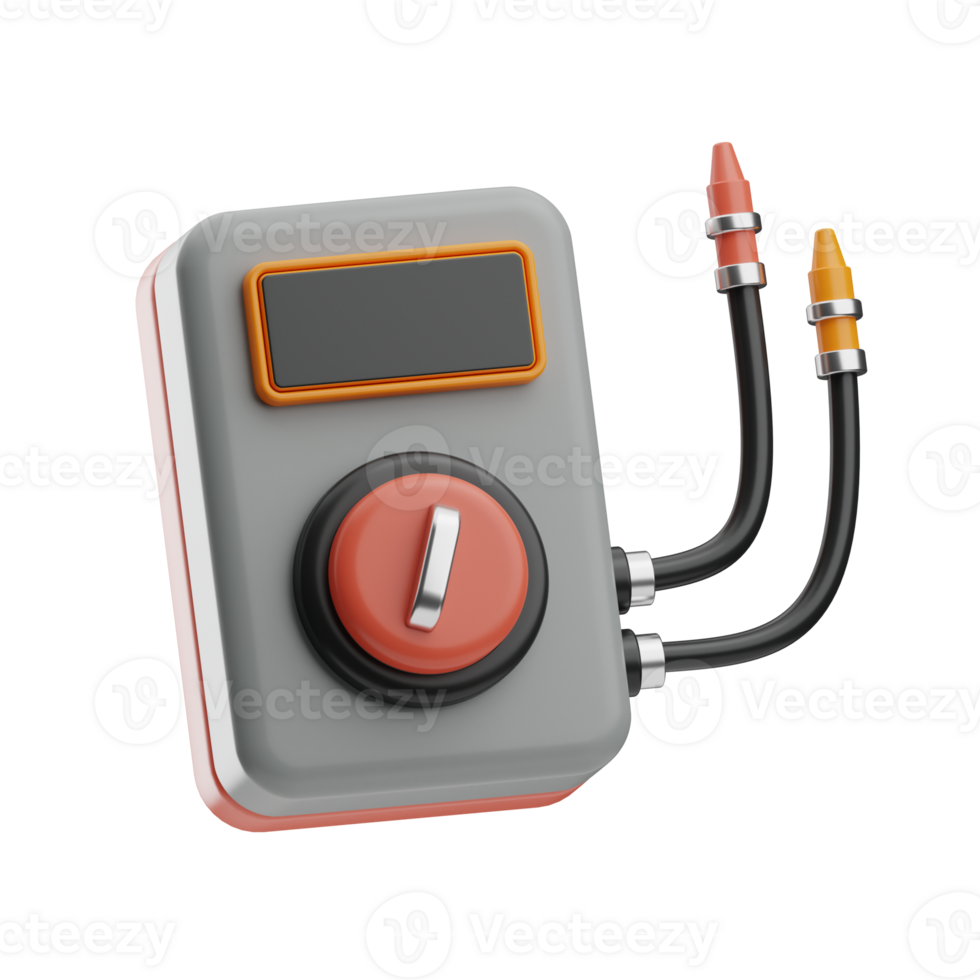 car service Electrical service testing 3d illustration png