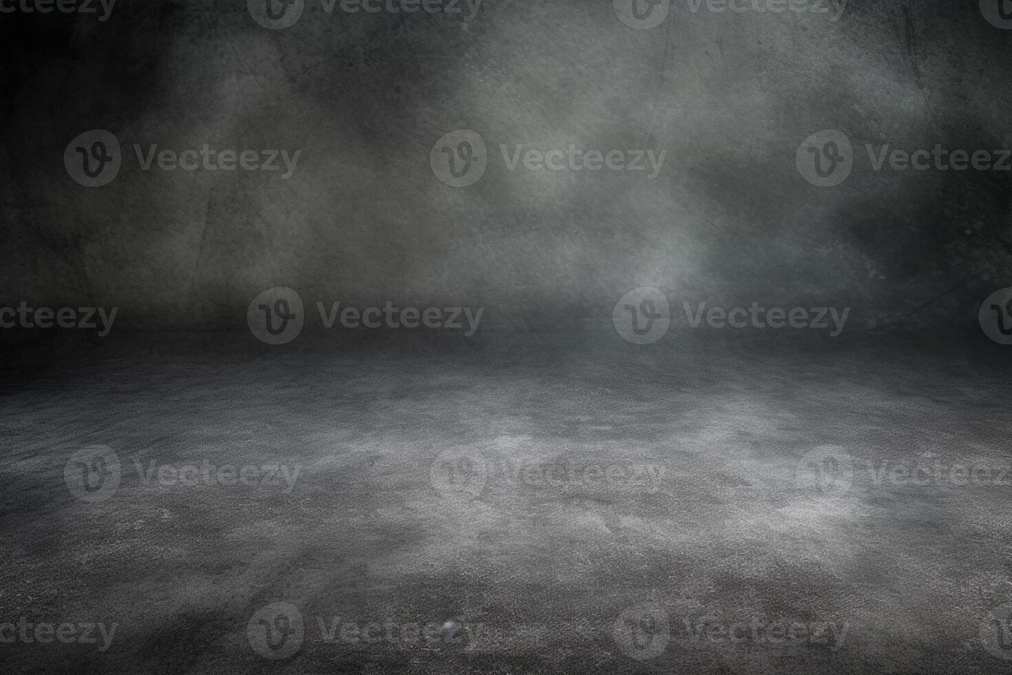 Gray concrete wall and floor as a background. 3D rendering , photo