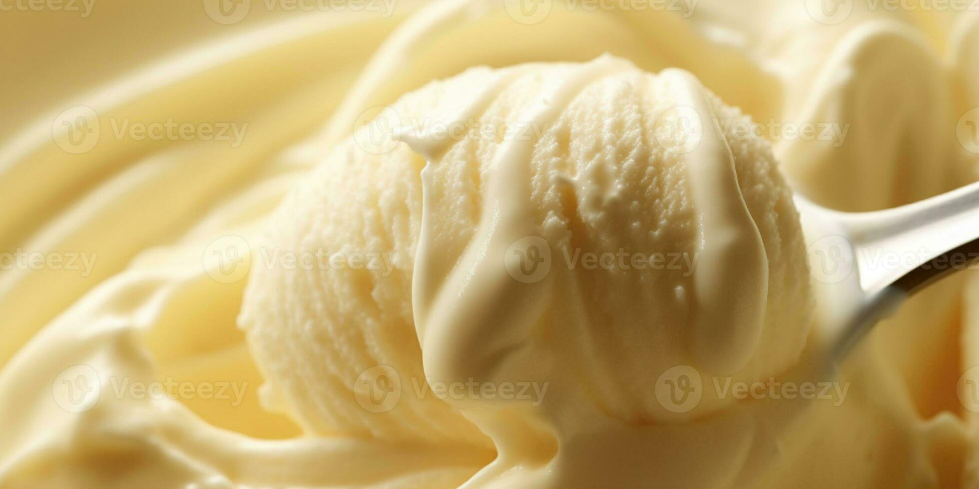 generativo ai, vainilla hielo crema superficie, cerca arriba textura de blanco hielo crema me gusta antecedentes. foto