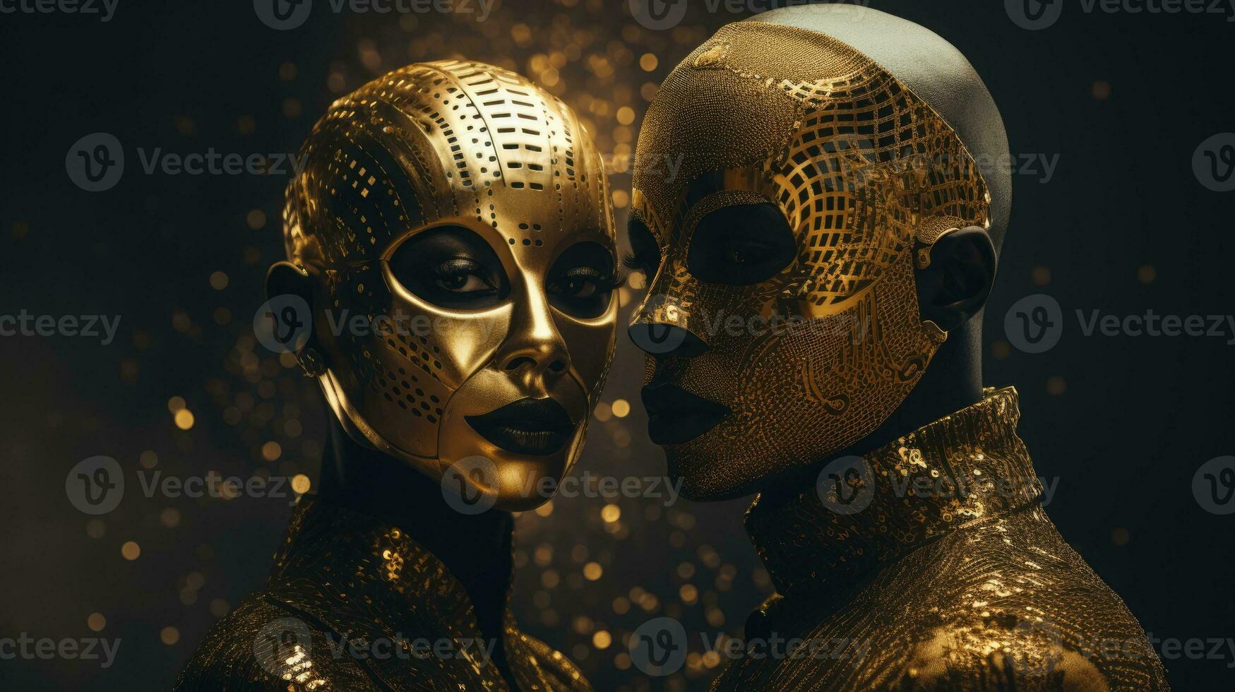 Antique brass decorative carnival mask with white background AI generated  25805203 Stock Photo at Vecteezy