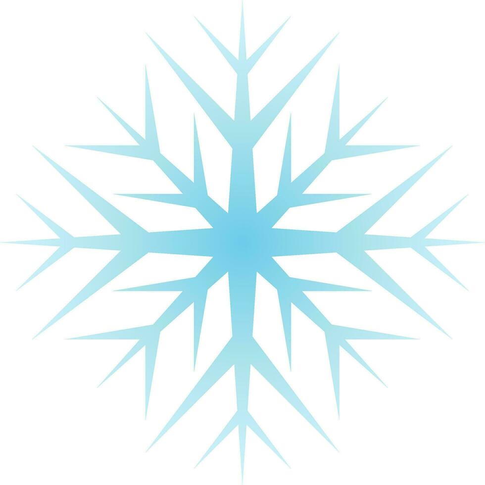 Snowflake icon vector in the cold season. Snowflake  design as an icon, symbol, winter or Christmas decoration. Snowflake icon graphic resource for cold season celebration design