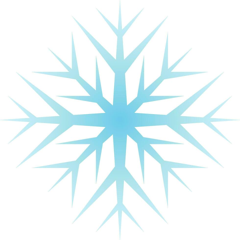 Snowflake icon vector in the cold season. Snowflake  design as an icon, symbol, winter or Christmas decoration. Snowflake icon graphic resource for cold season celebration design