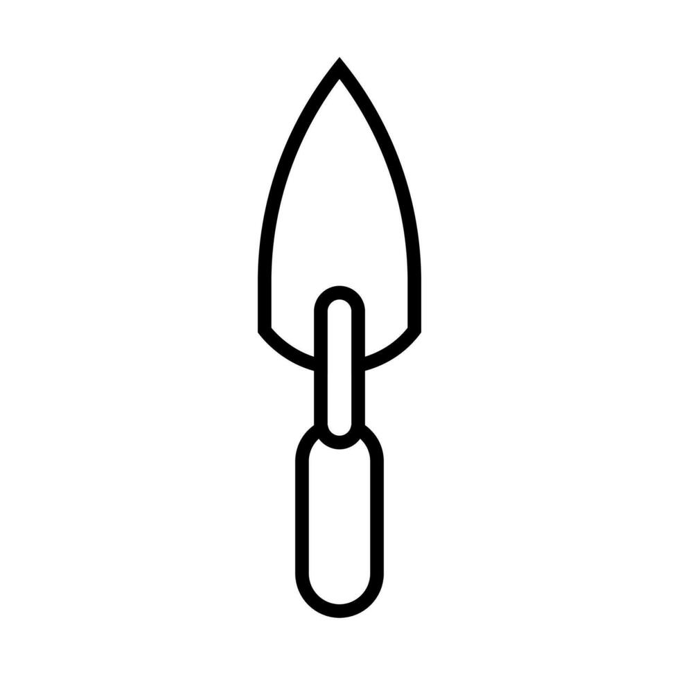 trowel icon in line style vector