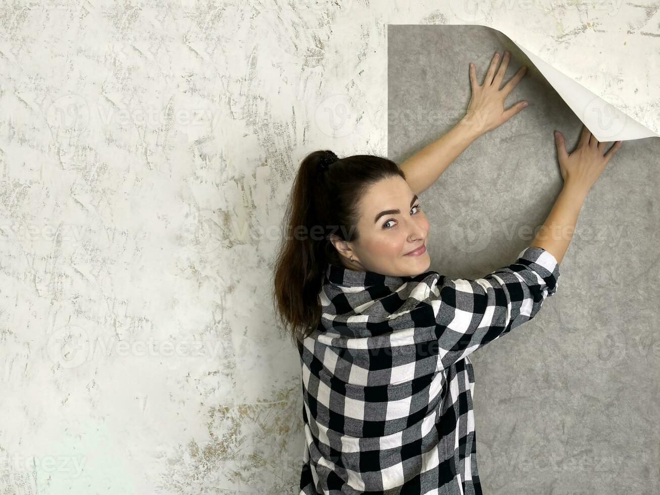 Applying Wallpaper Stock Photos, Images and Backgrounds for Free Download