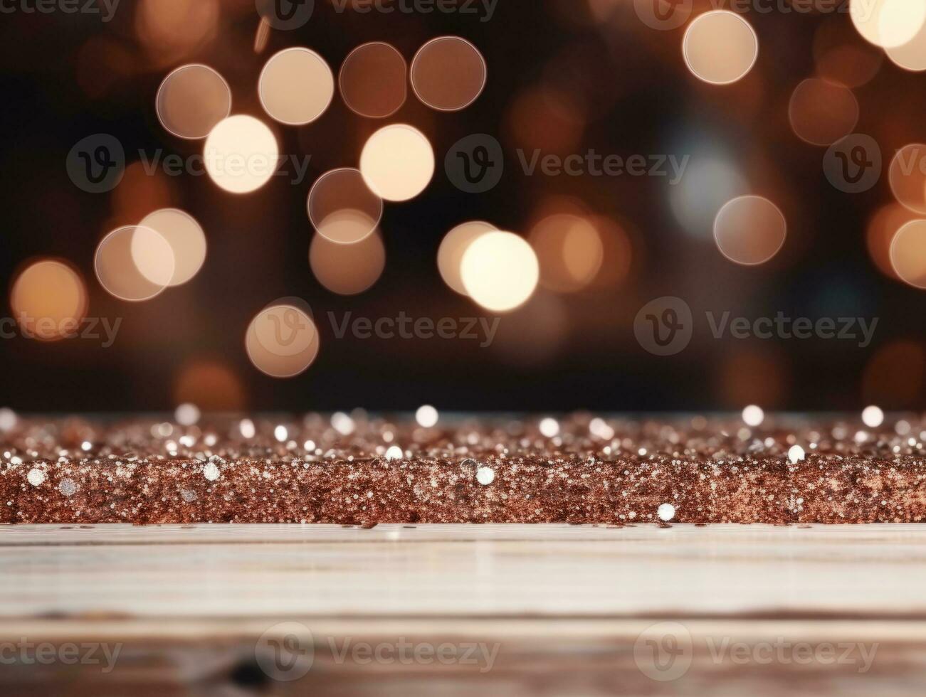 Christmas composition with bokeh background and copy space AI Generative photo