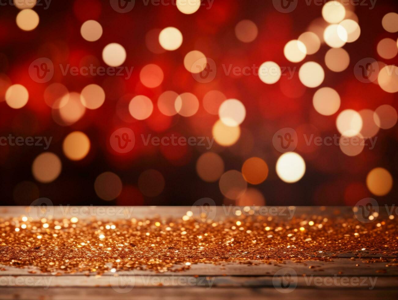 Christmas composition with bokeh background and copy space AI Generative photo