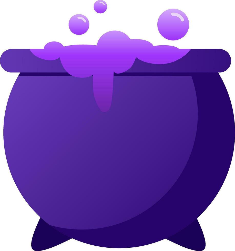 Witch cauldron icon vector illustration for happy Halloween event. Cauldron spell icon that can be used as symbol, sign or decoration. Caldron icon graphic resource for Halloween theme vector design