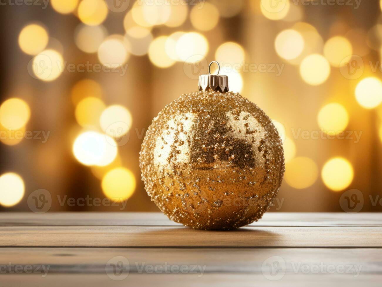 Christmas composition with copy space and bokeh background AI Generative photo