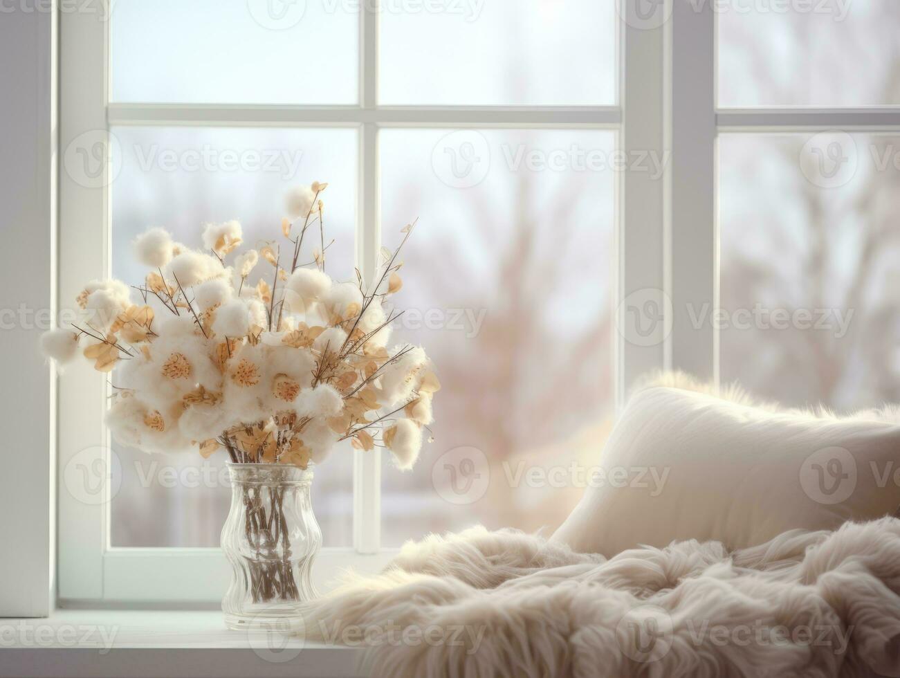 cozy winter composition AI Generative photo