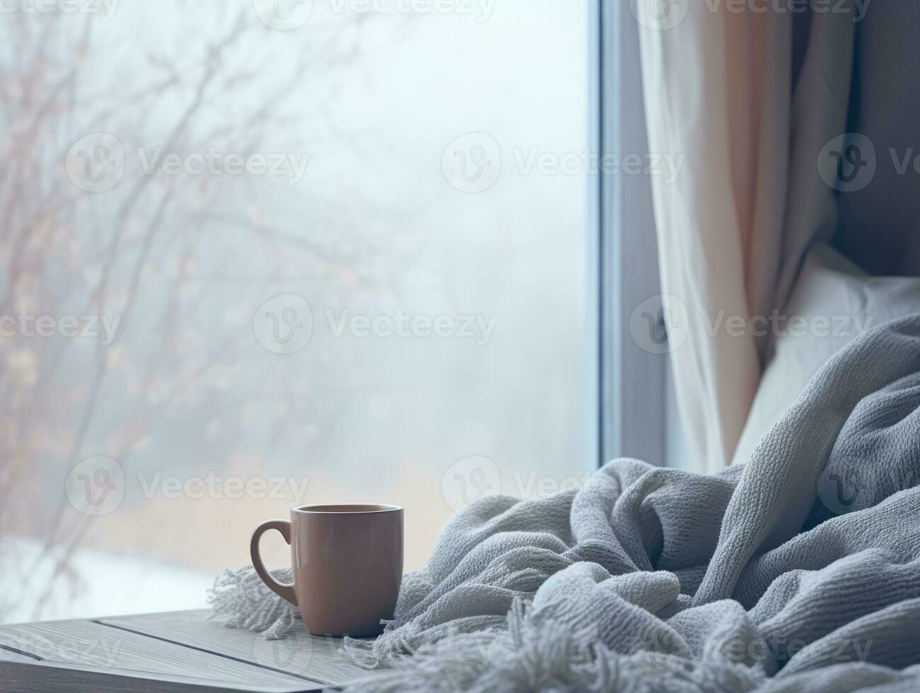 cozy winter composition AI Generative photo