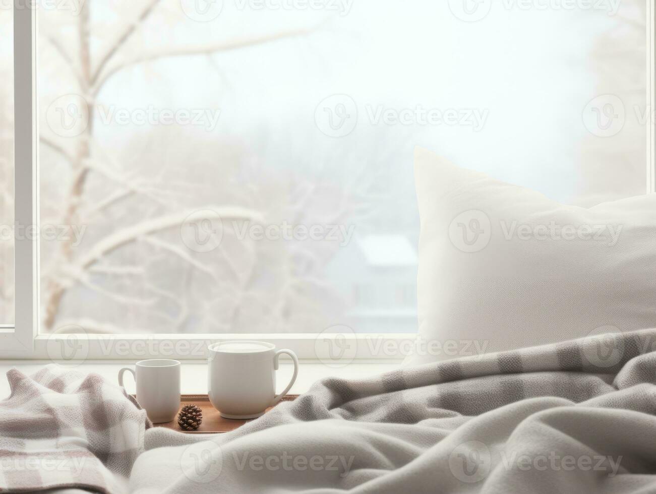 cozy winter composition AI Generative photo