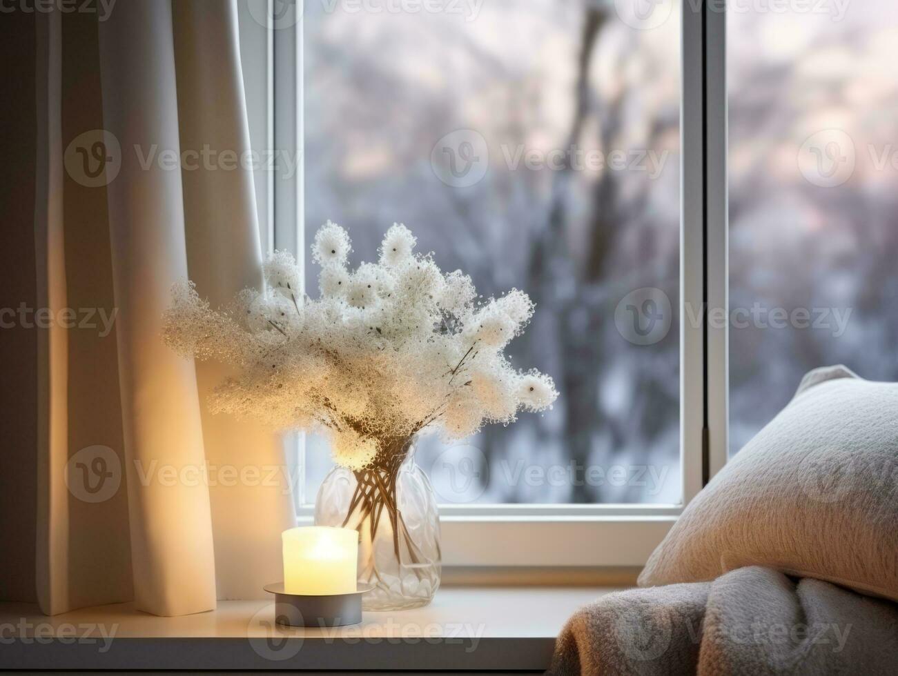 cozy winter composition AI Generative photo