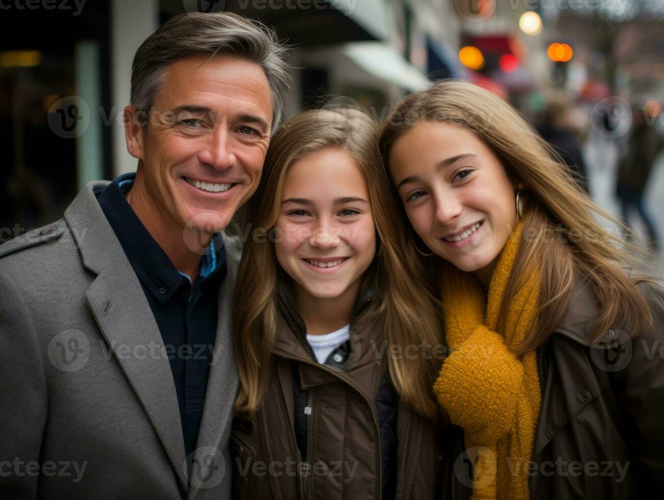 el familia disfruta celebrando Navidad víspera juntos ai generativo foto