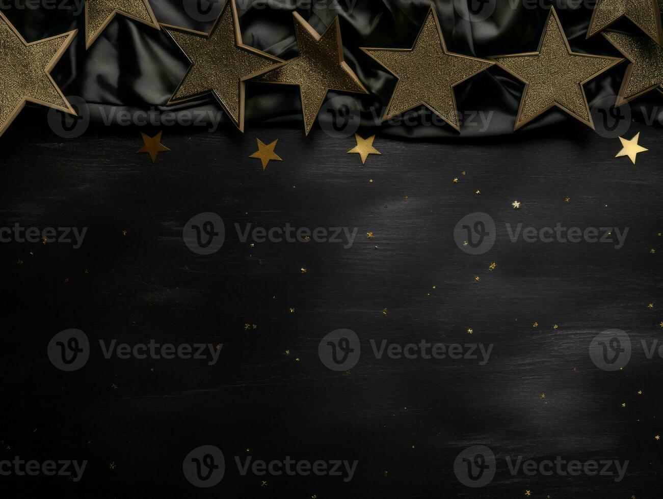 Christmas composition with copy space bokeh background AI Generative photo